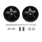 Service Caster 6173L9 FG6173L90000 Rubbermaid Janitor Cleaning Cart Rear Wheels Kit RUB-SCC-6173L9 - alternate 1